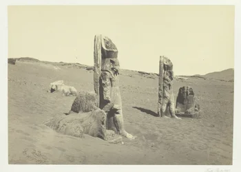 Colossi and Sphynx at Wady Saboua, Nubia, 1857