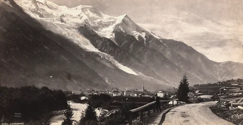 Panoramic View of Chamonix-Mont Blanc, France