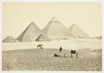 The Pyramids of El Geezeh, from the Southwest