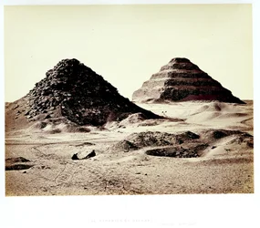 The Pyramids of Sakkara, from the Northeast