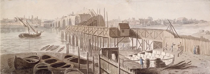 Construction of Blackfriars Bridge, c. 1762