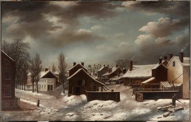 Winter Scene in Brooklyn