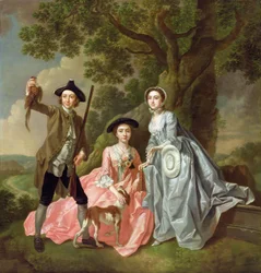 George Rogers with his Wife, Margaret, and his Sister, Margaret Rogers