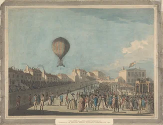 The First Balloon Ascent in England, September 1784