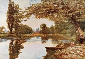 Eton College Chapel from the Thames