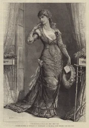 Madame Modjeska as Constance, in Heartsease, at the Royal Court Theatre