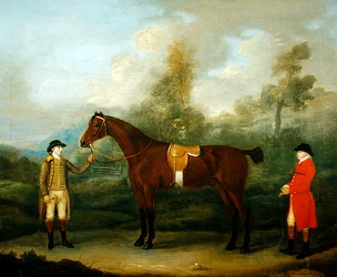 Huntsman with His Horse and Groom
