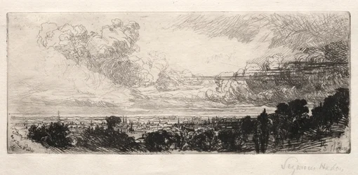 Out of Study Window, 1862