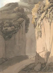 Entrance to the Grotto at Posilippo, Naples