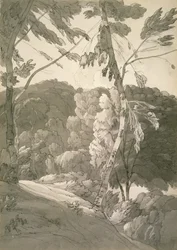 No.1091 A Wooded Landscape (A Scene at Indinowle) 1783