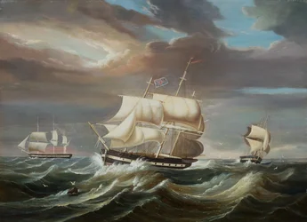Blackwall Frigates in a Stiff Breeze