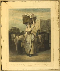 Strawberries, Scarlet Strawberries, Plate 9 from The Cries of London