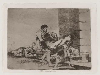 To the Cemetery, Plate 56 from The Disasters of War