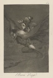 Bon Voyage, Plate 64 from the series Los Caprichos
