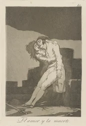 Love and Death, Plate 10 from the Series Los Caprichos
