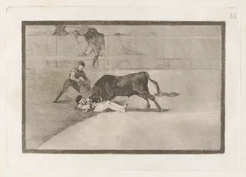 The Unlucky Death of Pepe Illo in the Ring at Madrid, Plate 33 from La Tauromaquia