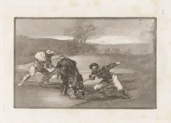 Another Way of Hunting on Foot, Plate 2 from La Tauromaquia