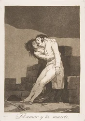 Plate 10 from Los Caprichos: Love and Death (El amor y la muerte), 1799