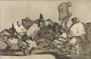 Plate 14 from the Disparates: Carnival Folly