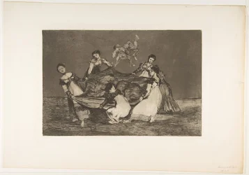 Plate 1 from the Disparates: Feminine folly