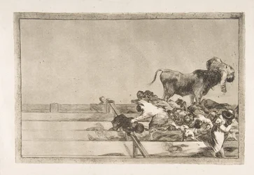 Dreadful Events in the Front Rows of the Ring at Madrid (Tauromaquia, plate 21)