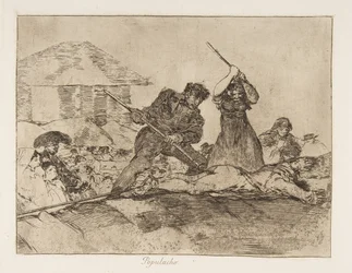 Plate 28 from The Disasters of War: Rabble
