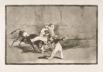 A Moor Caught by the Bull in the Ring