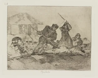 Rabble, Plate 28 from the Series The Disasters of War