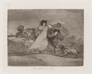 What Is This Hubbub?, Plate 65 from The Disasters of War