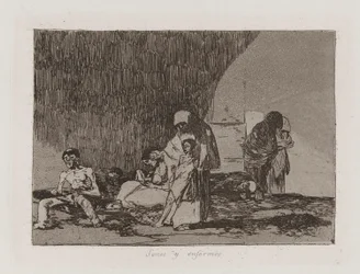 The Healthy and the Sick, Plate 57 from The Disasters of War