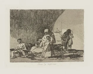 The Healthy and the Sick, pl. 57 from the series The Disasters of War