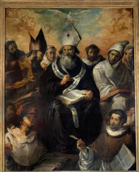 Saint Basil Dictating His Doctrine
