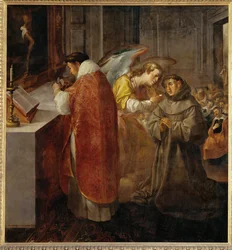 Saint Bonaventure Receiving Communion