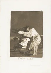 A Bad Night, plate 36 from Los Caprichos