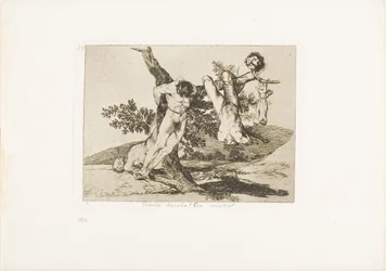 A Heroic Feat! With Dead Men!, plate 39 from The Disasters of War