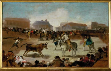 A Bullfight in a Village