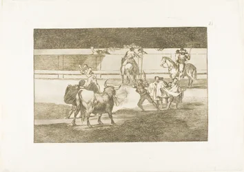 Banderillas with Firecrackers, Plate 31 from The Art of Bullfighting