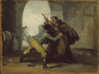Friar Pedro Wrests the Gun from El Maragato