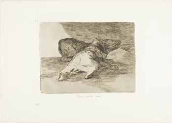 He gets something out of it, plate 40 from The Disasters of War
