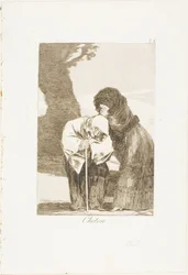 Hush (plate 28 from Los Caprichos)