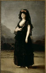 Portrait of Queen Maria Luisa wearing a Mantilla