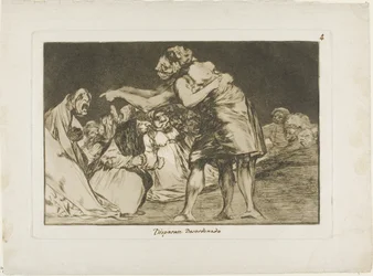 She Who is Ill Wed Never Misses a Chance to Say So, Plate Seven from Los Proverbios