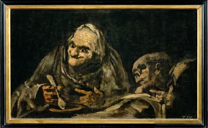 Two Old Men Eating