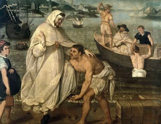 Saint Peter Nolasque Embarks to Free Christian Captives Held Hostage by Moorish Pirates