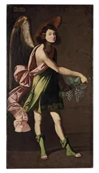 An Allegory of the Eucharist: An Angel bearing grapes