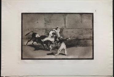 Bullfights: A Moor Caught by a Bull in the Ring