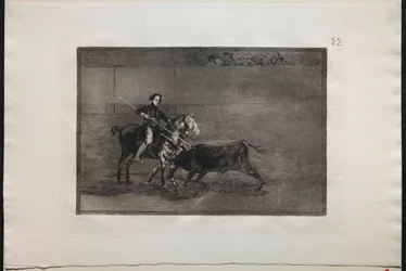 Bullfights: Manly Courage of the Celebrated Pajuelera in the Ring at Saragosa, 1876