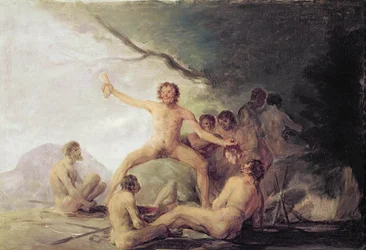 Cannibals savouring Human Remains, c.1800-08