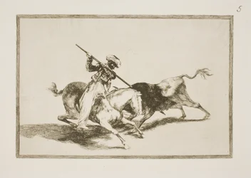 The Inspired Moor Gazul is the First to Spear Bulls According to the Rules