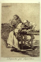 Be Quick, They Are Waking Up, Plate 78 from Los Caprichos